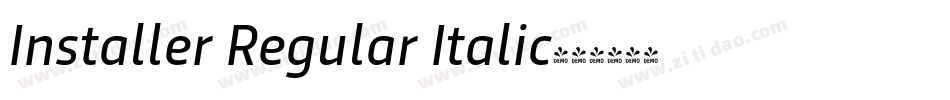 Installer Regular Italic字体转换